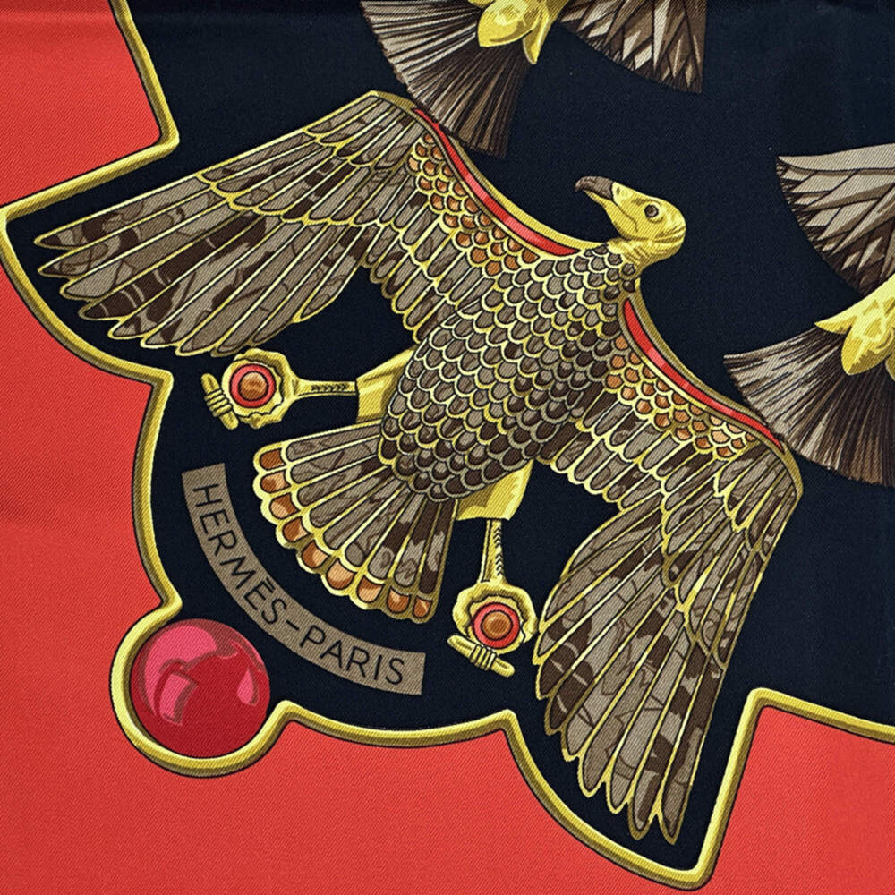 HERMES Black Silk Scarf - Picture 3 of 9